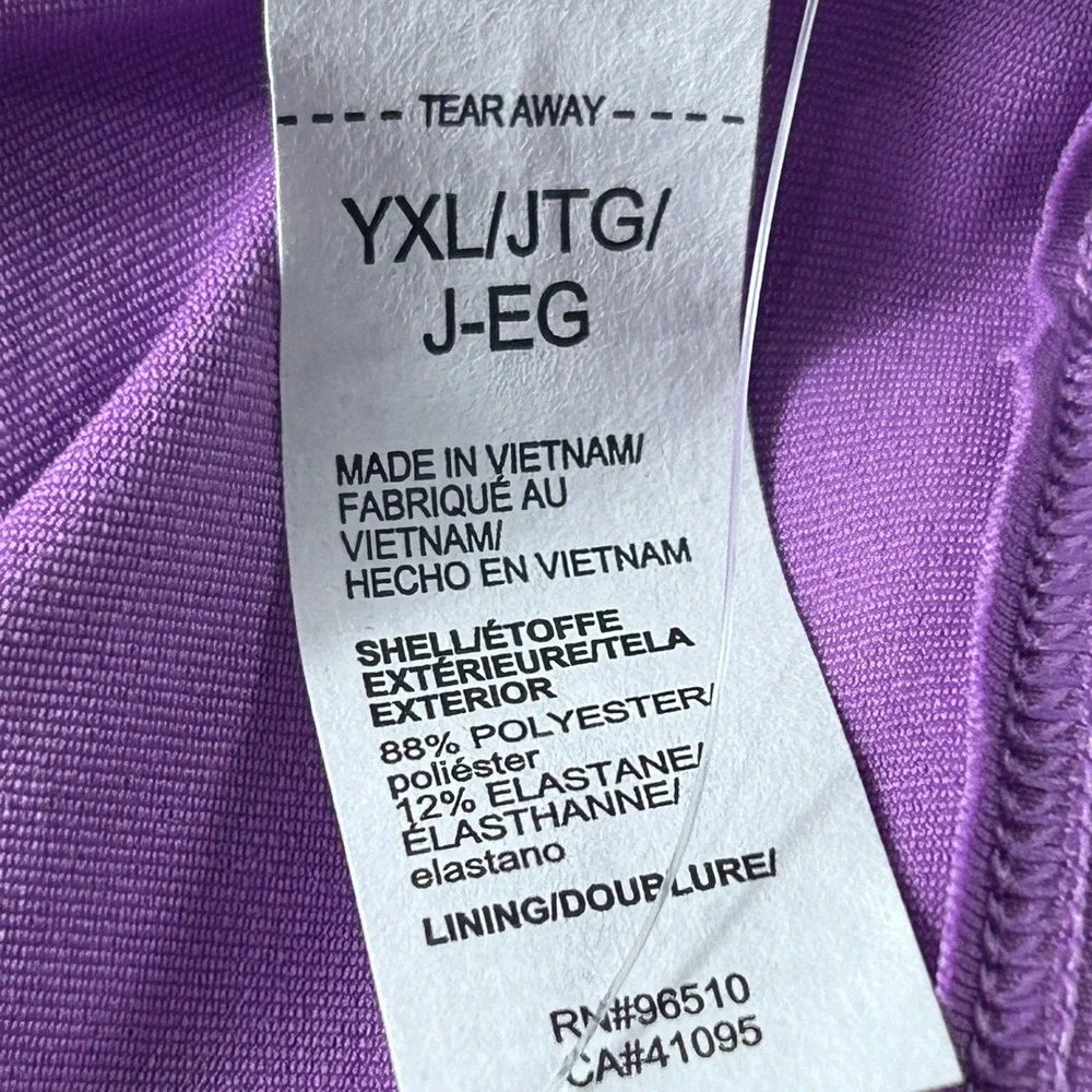 Under‎ Armour Girls YXL Motion Crop Tank Top 2-Pack Purple Pink High Neck NEW